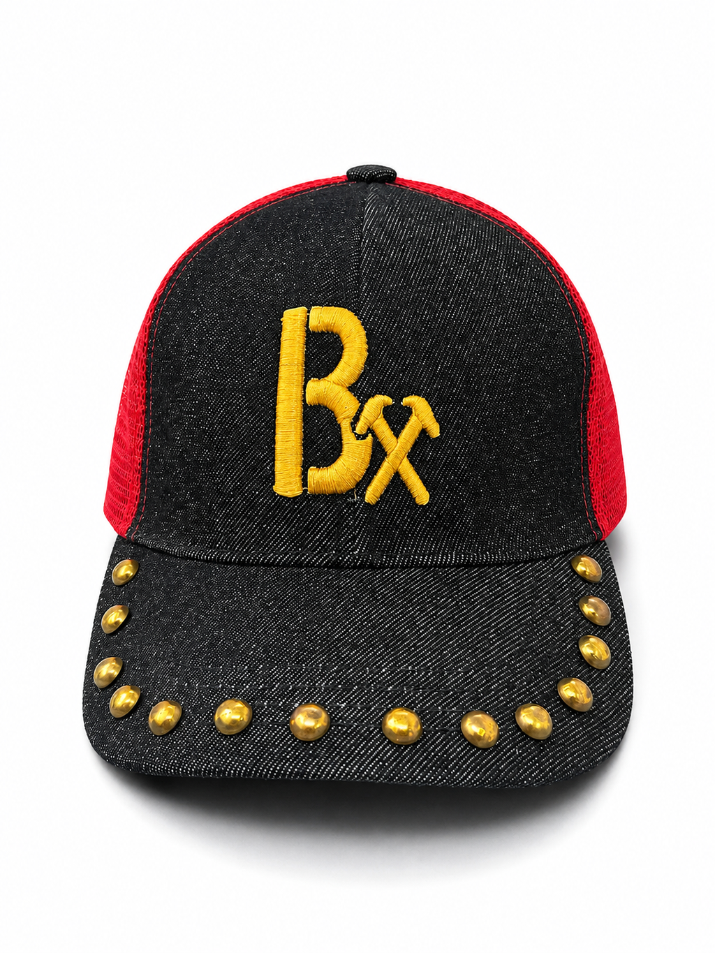 BX 3D EMBROIDERED DENIM TRUCKER HAT  Rep the BX.